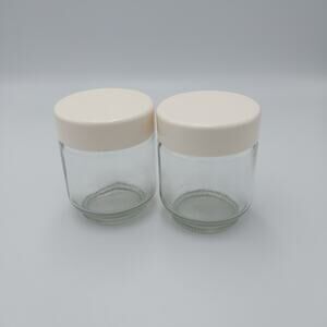 2 Euro Cuisine Yogurt Maker YM80/YM100 Replacement Screw Top Glass Jar‎